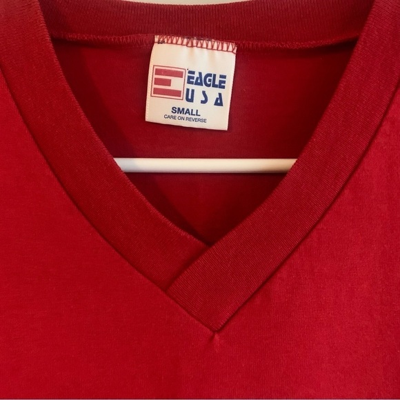 Vintage Sleeveless Sandy Plains Fastpitch V-Neck Softball Tee Size Small - Picture 5 of 9